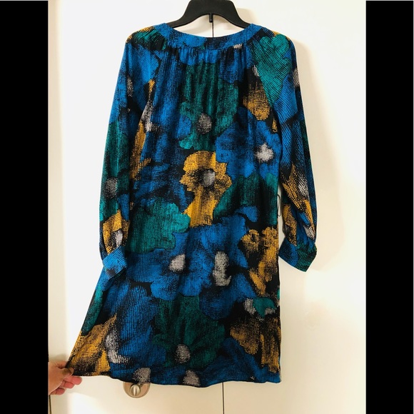 Alice & Trixie 100%Silk Dress Tunic size S Floral summer long sleeves - Picture 3 of 14
